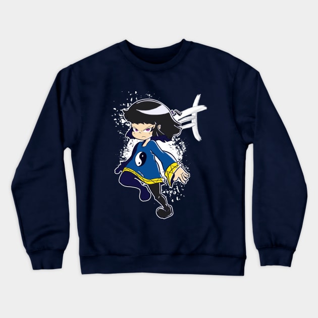 Moon Girl Crewneck Sweatshirt by RM Prod (Ryan McCarthy Productions)